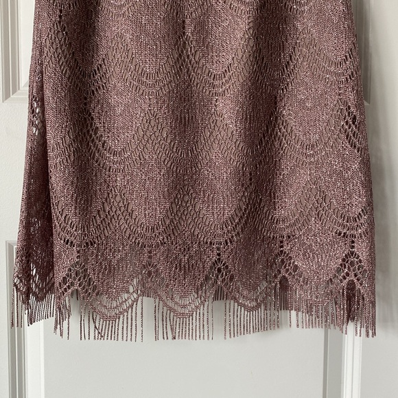 Shimmer taupe color cocktail dress. NWT. - Picture 3 of 6